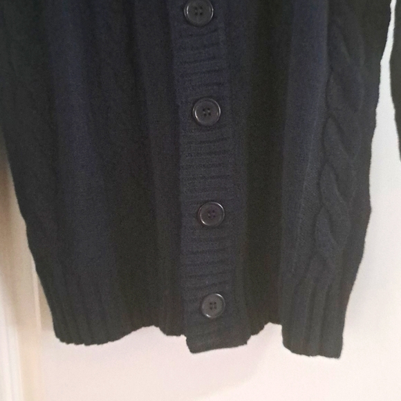 PJ Paul Jones Mens Cardigan Stand Collar Cable Knit Button Sweater  Small NWT - Picture 3 of 8